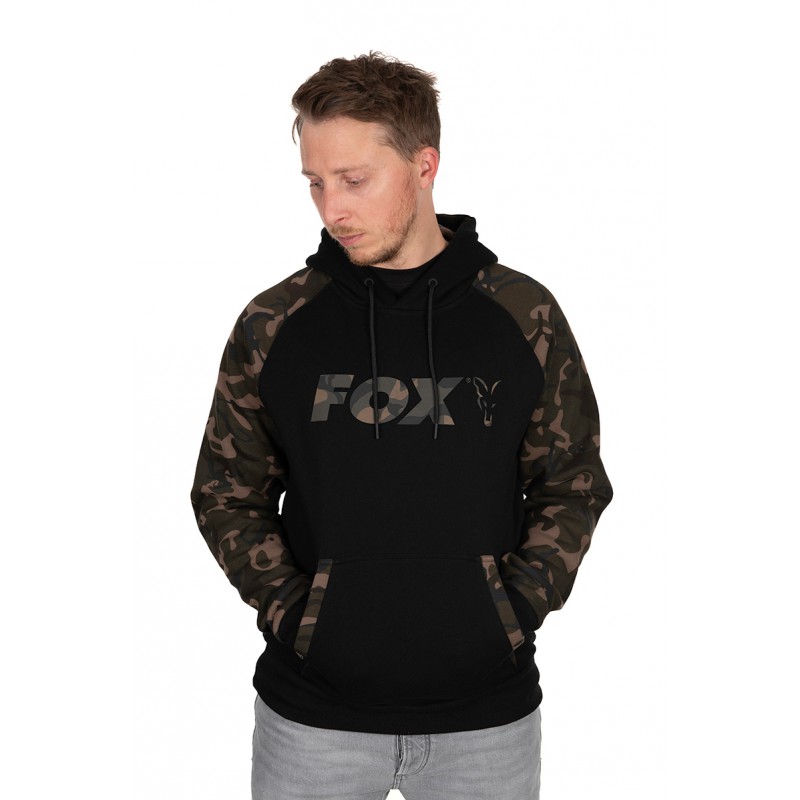 Bliuzonas Fox Black / Camo Raglan hoodie 